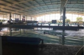 Wahoo Aquatic center- 80kw Grid tie-Curved Roof